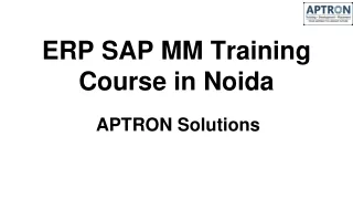 ERP SAP SD Training Course in Noida