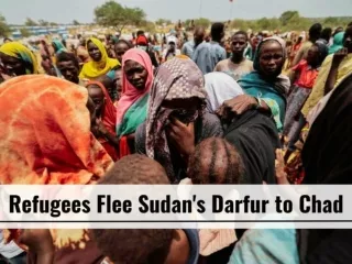 Refugees flee Sudan's Darfur to Chad