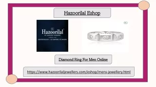 Diamond Ring For Men Online