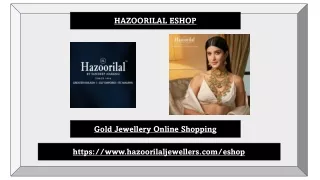 Gold Jewellery Online Shopping