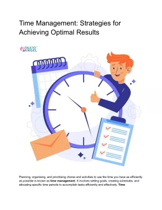 Time Management_ Strategies for Achieving Optimal Results