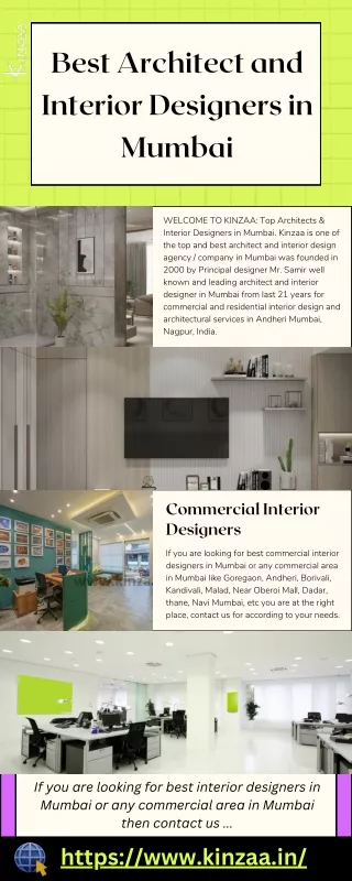 Best Architect and Interior Designers in Mumbai - Kinzaa