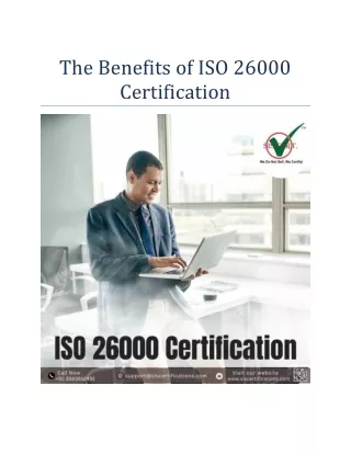 The Benefits of ISO 26000 Certification