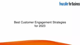 Best Customer Engagement Strategies for 2023