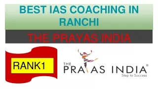 BEST IAS COACHING IN RANCHI