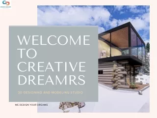 Talented 3D architectural rendering services- CREATIVE DREAMRS