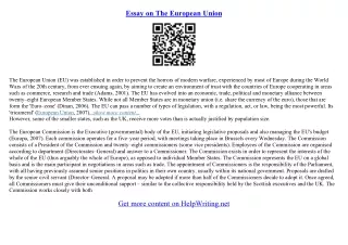 european union essay topics