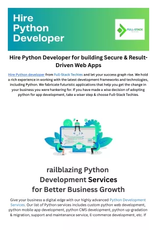 Hire Python Developer