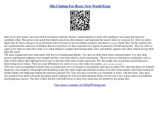 essay topics for brave new world
