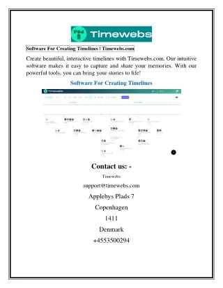 Software For Creating Timelines  Timewebs