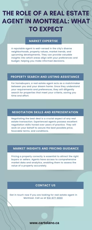 The Role of a Real Estate Agent in Montreal What to Expect