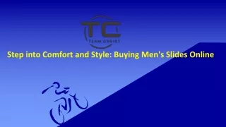 Step into Comfort and Style: Buying Men's Slides Online
