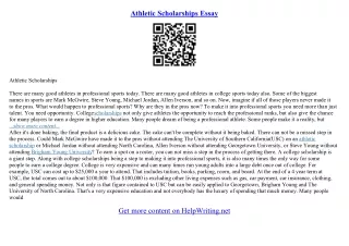 college essay sports