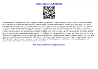 essay on importance of female education