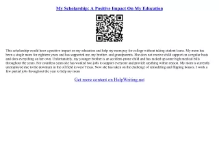 write essay for scholarship