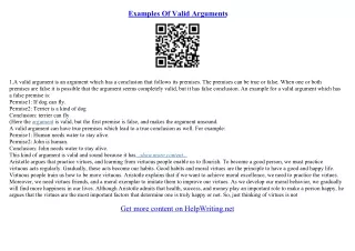 sample argument essays