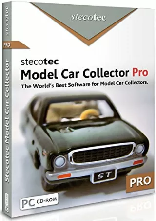 Read ebook [PDF] Collecting Software: Stecotec Model Car Collector Pro: Inventory Program for Your Diecast Collection -