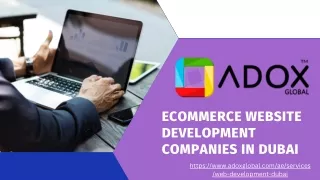 Ecommerce Website Development Companies In Dubai