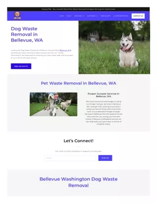 Pet waste removal companies near me in Bellevue