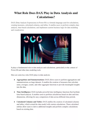 Basics of DAX in Power BI