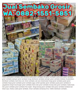 Ô882·l55l·585l (WA) Harga Grosir Sembako 2023 Grosir Sembako Dan Rokok