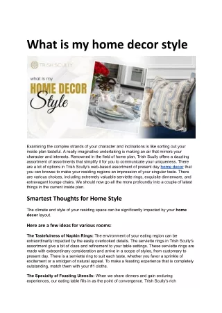 What is my home decor style.docx