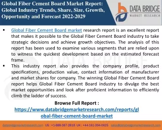 Fiber Cement Board - Chemical Material