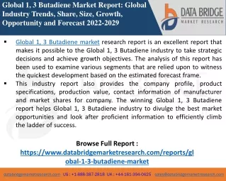 1, 3 Butadiene - Chemical Material