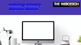 webshop ontwerp diensten diemen