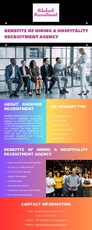 Benefits of Hiring Hospitality Recruitment Agency