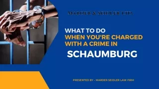 Criminal Defense Lawyer in Schaumburg: What To Do When Charged With A Crime | Ma