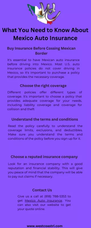 What You Need to Know About Mexico Auto Insurance