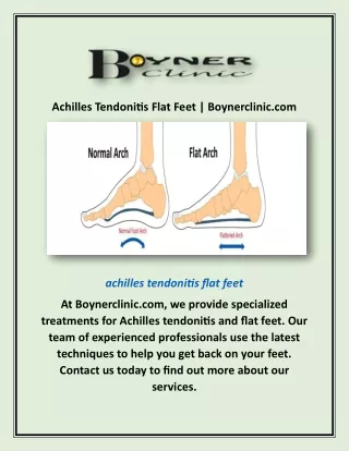 Achilles Tendonitis Flat Feet