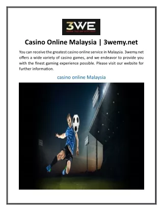 Casino Online Malaysia  3wemy.net