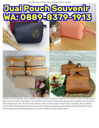 O889~8౩79~l9l౩ (WA) Pouch Bag Dompet Souvenir Pouch Murah