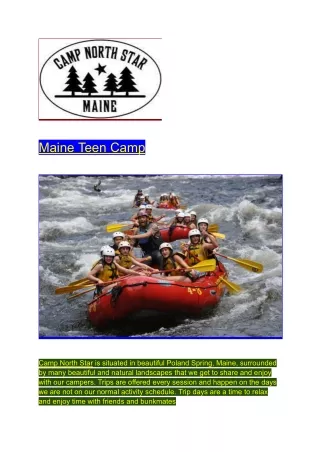 Maine Teen Camp