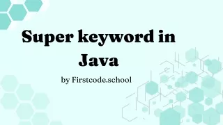 super keyword in Java