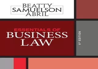 Read ebook [PDF] Business Law: Text and Cases