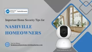 Important Home Security Tips for Nashville Homeowners