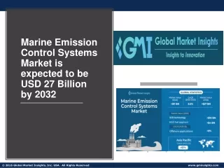 Marine Emission Control Systems Market Growth Outlook with Industry Review & For