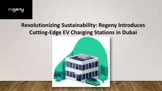 EV Charging Stations in Dubai - Regeny