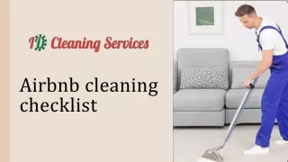 Airbnb cleaning checklist