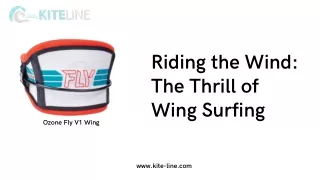 Riding the Wind The Thrill of Wing Surfing