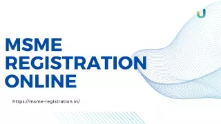 MSME REGISTARTION ONLINE