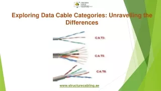 Exploring Data Cable Categories Unravelling the Differences