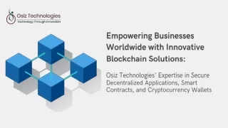 Blockchain Development Company - Osiz