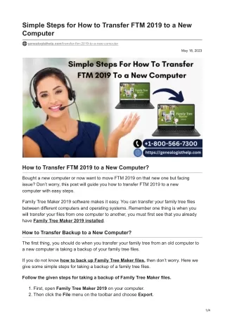 genealogisthelp.com-Simple Steps for How to Transfer FTM 2019 to a New Computer