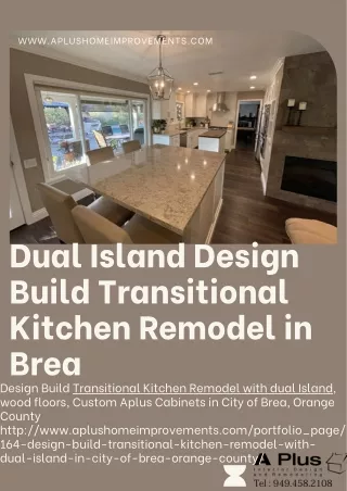 Dual Island Design Build Transitional Kitchen Remodel in Brea
