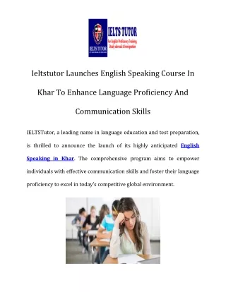 English Speaking in Khar Call-9820740494