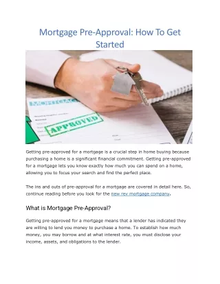 New rev mortgage company